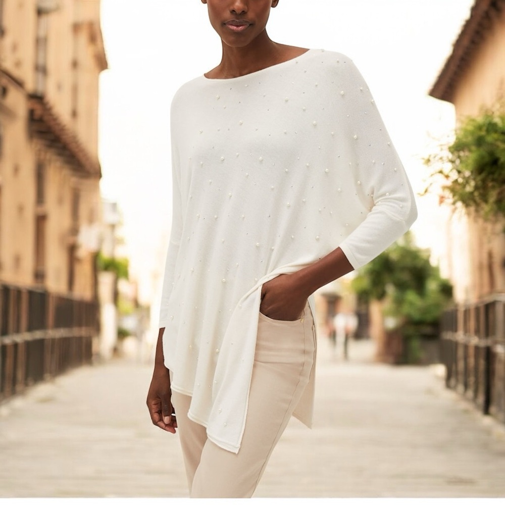 Phase Eight - Embellished Asymmetric Sweater